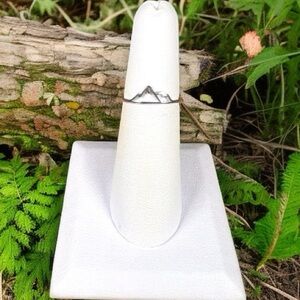 Dainty Mountain Ring .925 Solid Sterling Silver